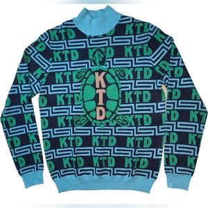 NEW Kentucky Turtle Derby KTD Sweater Logo Geometric Print Men's EXTRA LARGE